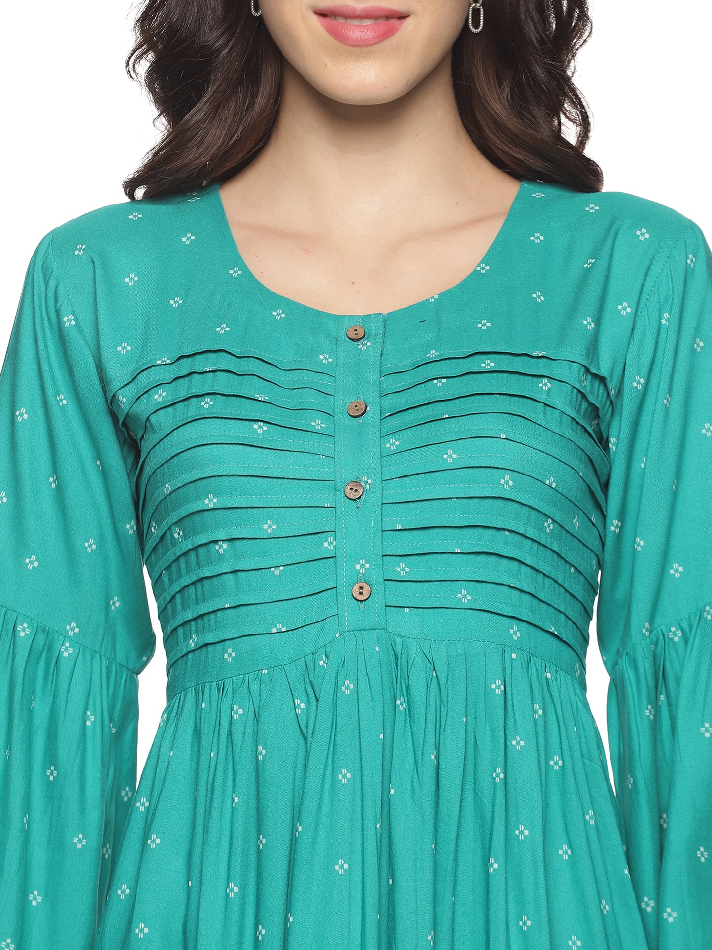 Zade Green Fabric Model