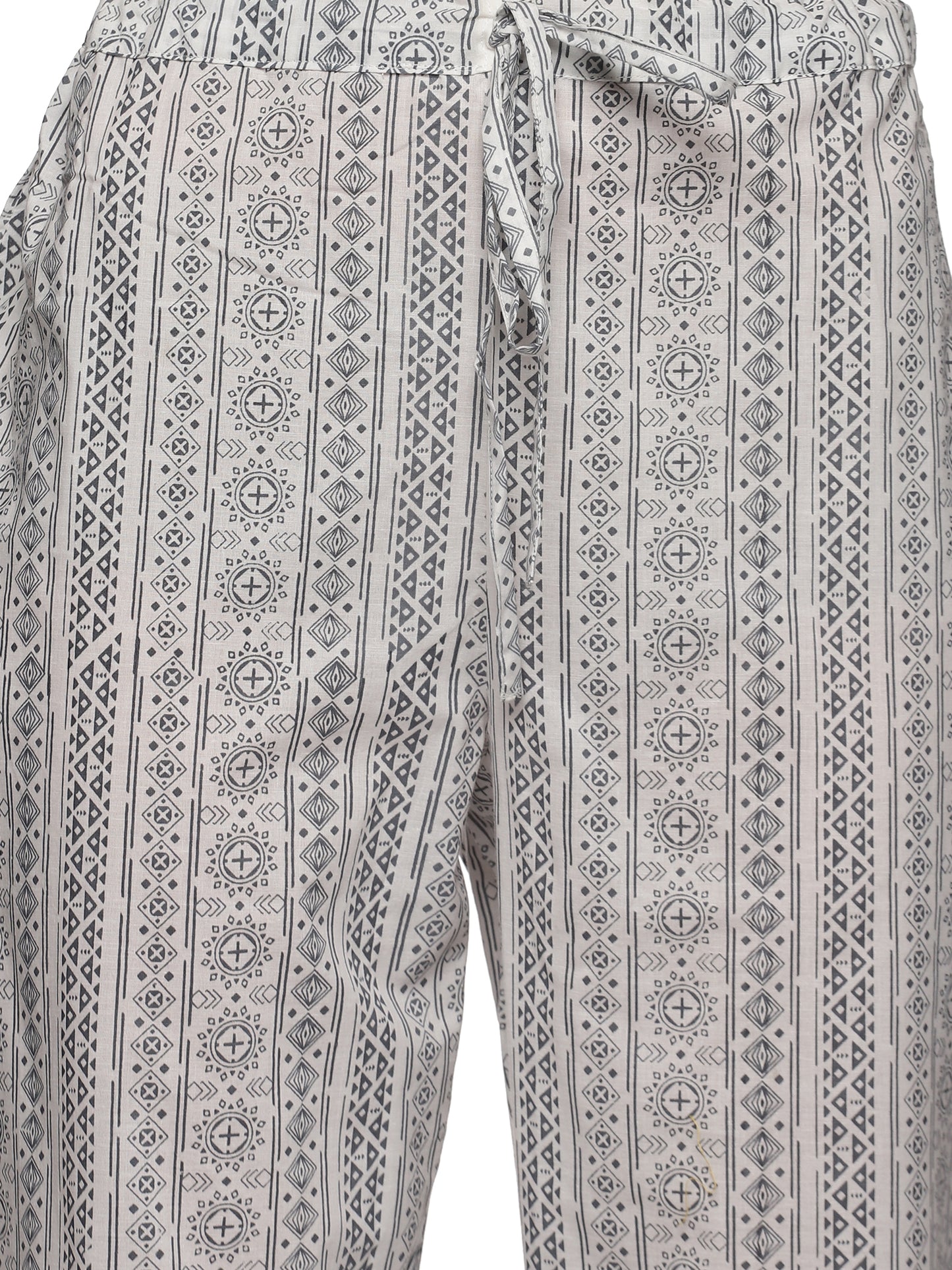 Cream & Grey Lurix Fabric