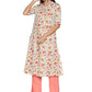 Single Kurti Cream Aline