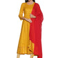 Kurti 2PC Yellow & Red