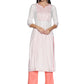 Single Kurti Pink & Cream