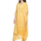 Tuskan Yellow with White Cotton Fabric 