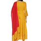 Kurti 2PC Yellow & Red