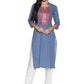 Single Kurti Blue & Red
