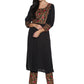Kurti 2PC Black & Pink