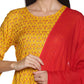 Kurti 2PC Yellow & Red