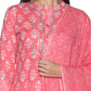 Kurti 3PC Peach White