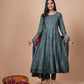 Kurti 3PC Anarkali Muslin - Sea Green