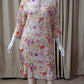 Straight Cotton Kurti -Multi Colour Floral Print