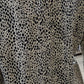Straight Cotton Kurti - Animal Print - Cream colour - Round Neck